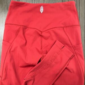 Free People Movement Burnt Orange/burnt red/clay leggings